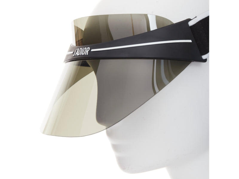 DIOR Diorclub1 black grey J'adior logo visor sunglasses hat