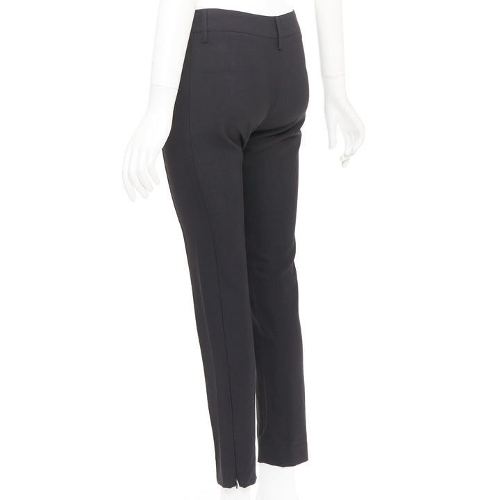 BALENCIAGA 2005 pleated front big belt loops tapered dress pants trousers FR36 S