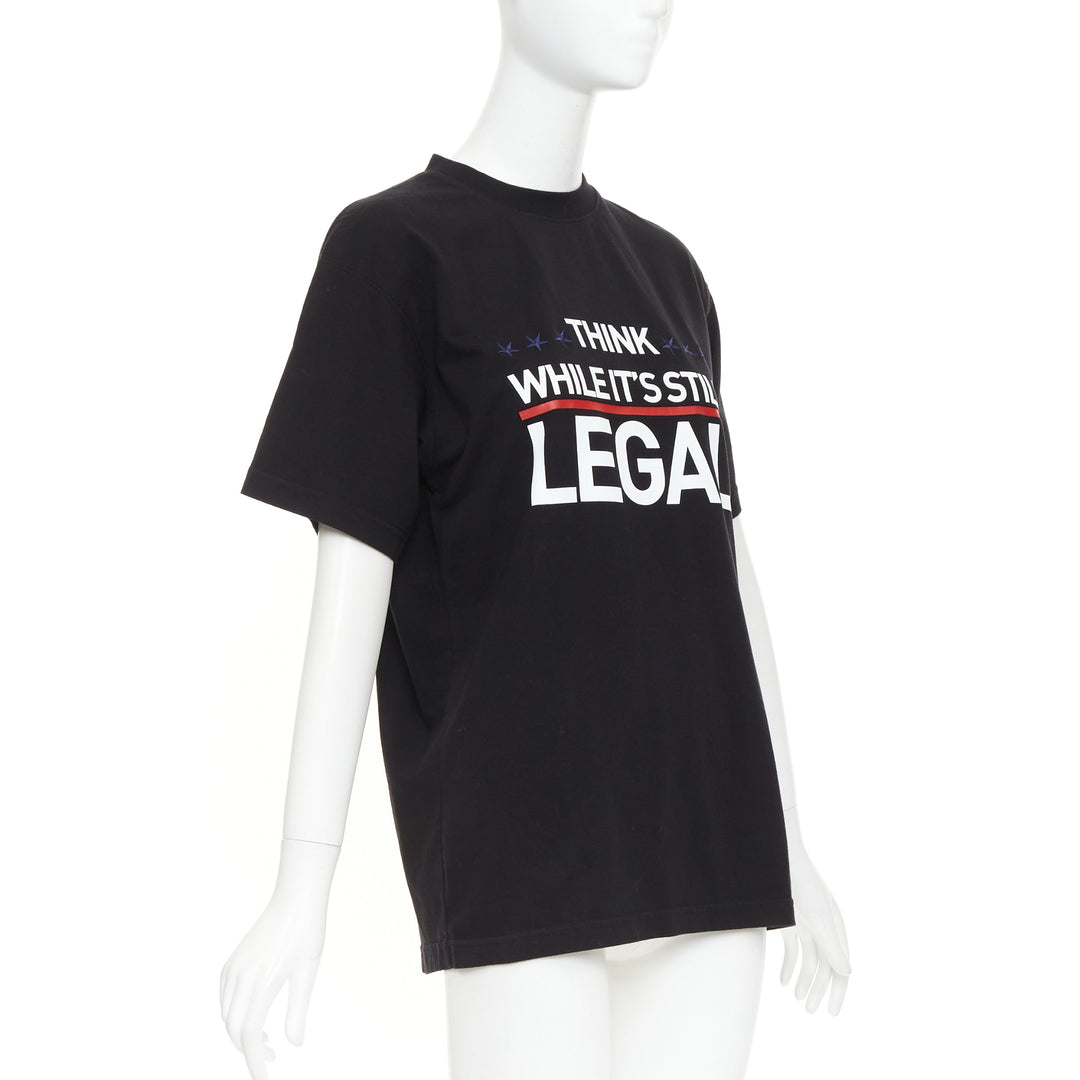 VETEMENTS Limited Edition Global Intelligence Human Rights LEGAL  tshirt XS