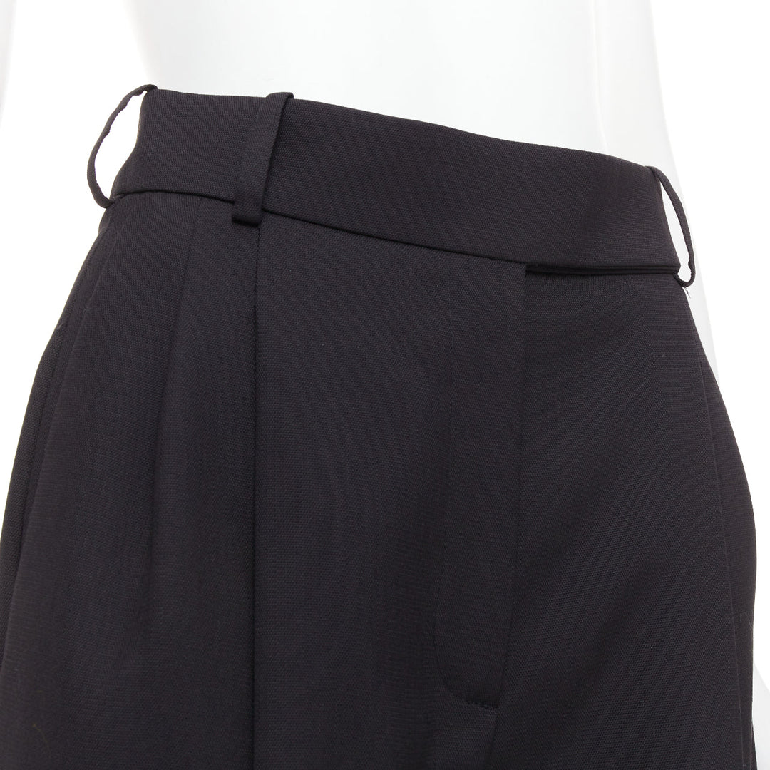 rare ALEXANDRE VAUTHIER COUTURE AW2020 Runway black wool bloomer barrel pants