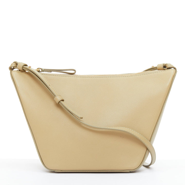 LOEWE Mini Hammock Hobo taupe soft leather anagram mini crossbody bag