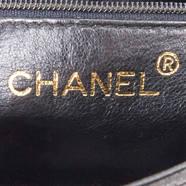 rare CHANEL 1990s Vintage black suede red Gripoix black gold chain crossbody bag