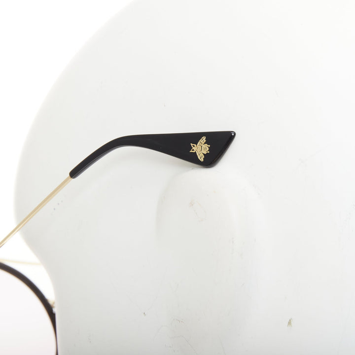 GUCCI Urban Web Block GG0061S black pink tinted round double bridge sunglasses