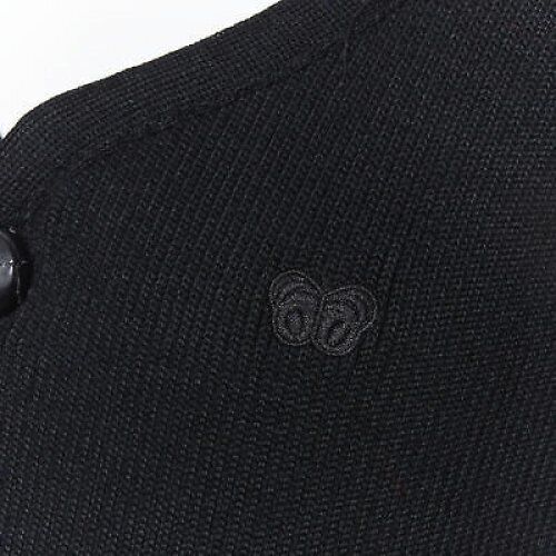 BOTTEGA VENETA heavy wool knit butterfly logo oversized cardigan EU52 XL