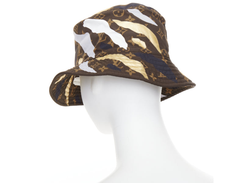 LOUIS VUITTON LEAGUE OF LEGENDS brown LV monogram bucket hat S