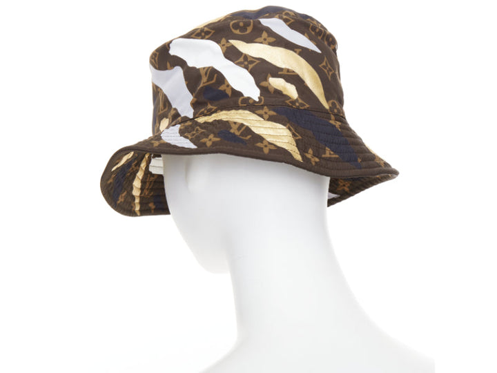 LOUIS VUITTON LEAGUE OF LEGENDS brown LV monogram bucket hat S
