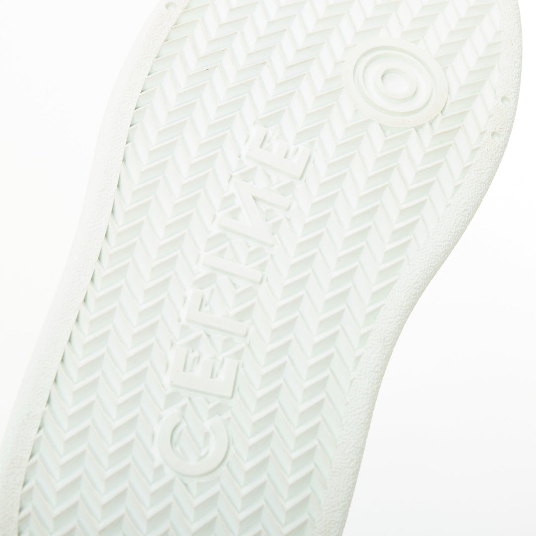 CELINE 2021 Block optic white calfskin leather wedge platform low sneakers EU38
