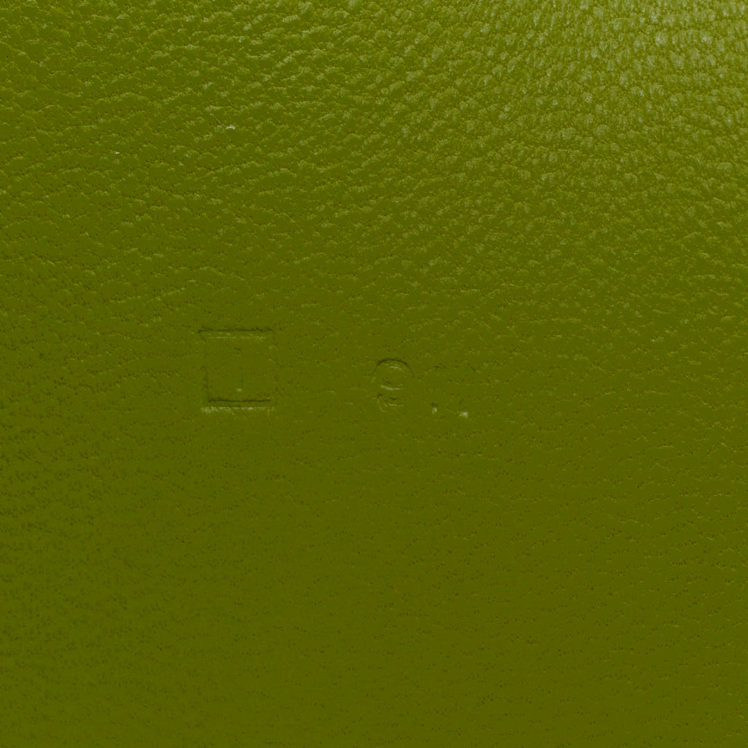 HERMES Dogon Duo green togo leather PHW loop through long wallet