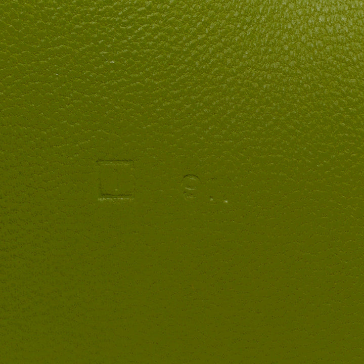 HERMES Dogon Duo green togo leather PHW loop through long wallet