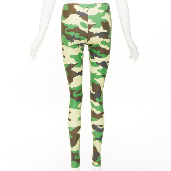 JUNYA WATANABE 2017 camouflage print stretch jersey causal skinny leggings S