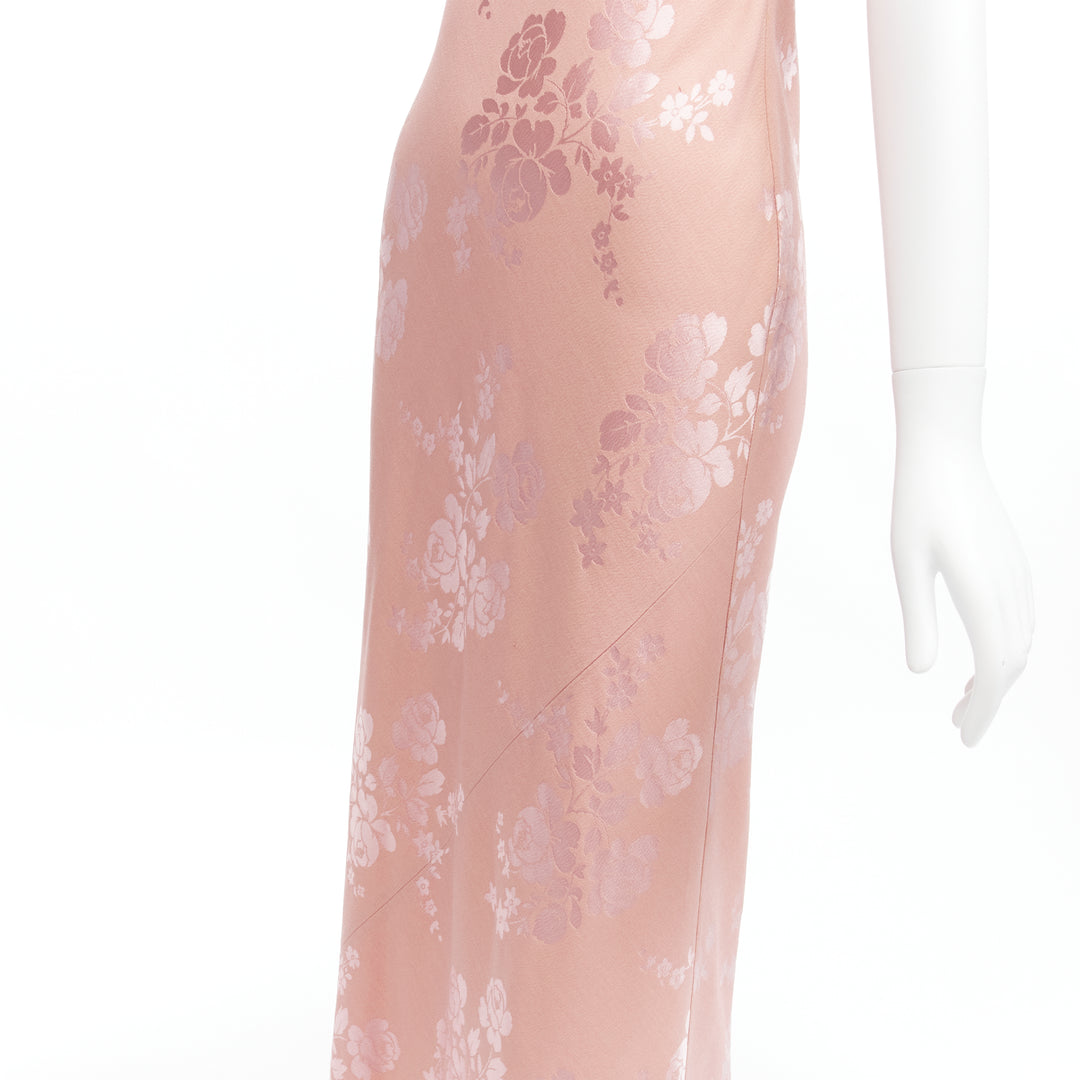 christian dior pink sequin dress A guest wears a Pink sequin embellished Dior dress with a pink satin... News Photo