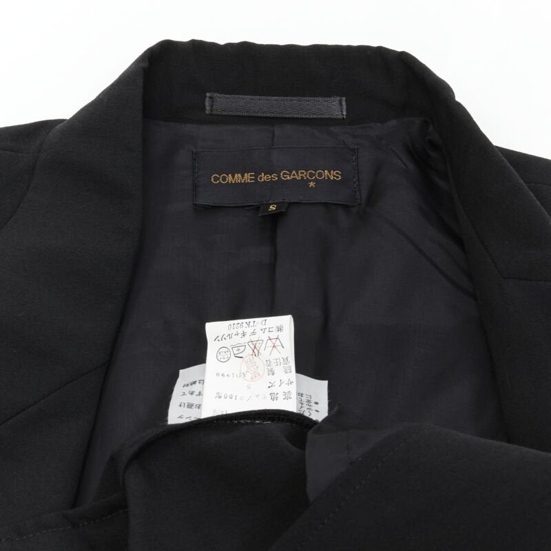 COMME DES GARCONS 1990 infinity loop sleeve double breasted blazer jacket S