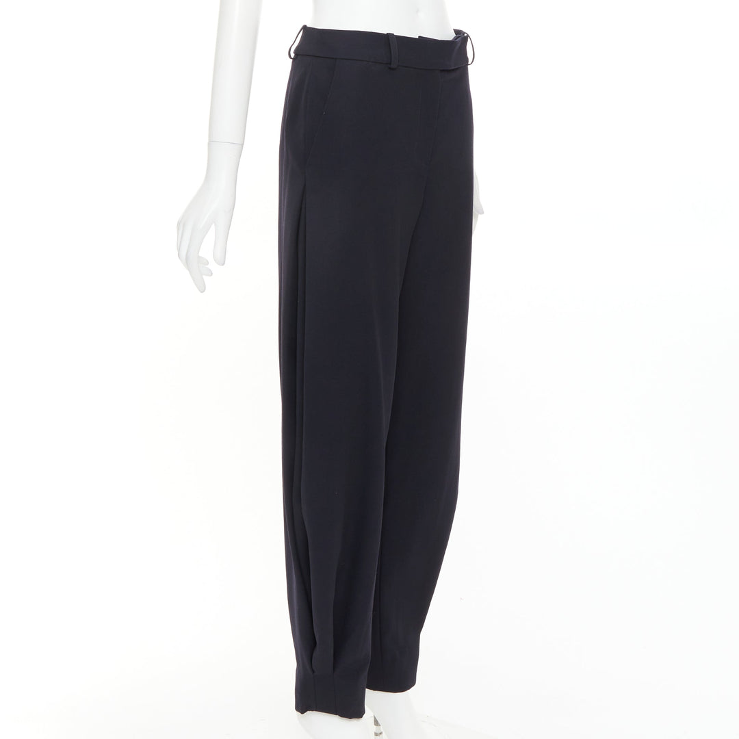 ALEXANDRE VAUTHIER COUTURE SS2025 Runway navy cuffed hem balloon harem pants