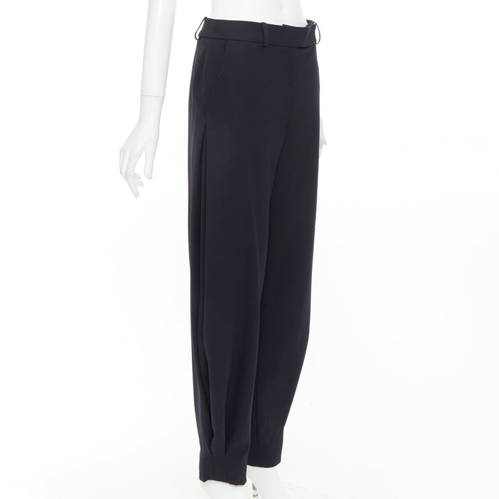 ALEXANDRE VAUTHIER COUTURE SS2025 Runway navy cuffed hem balloon harem pants