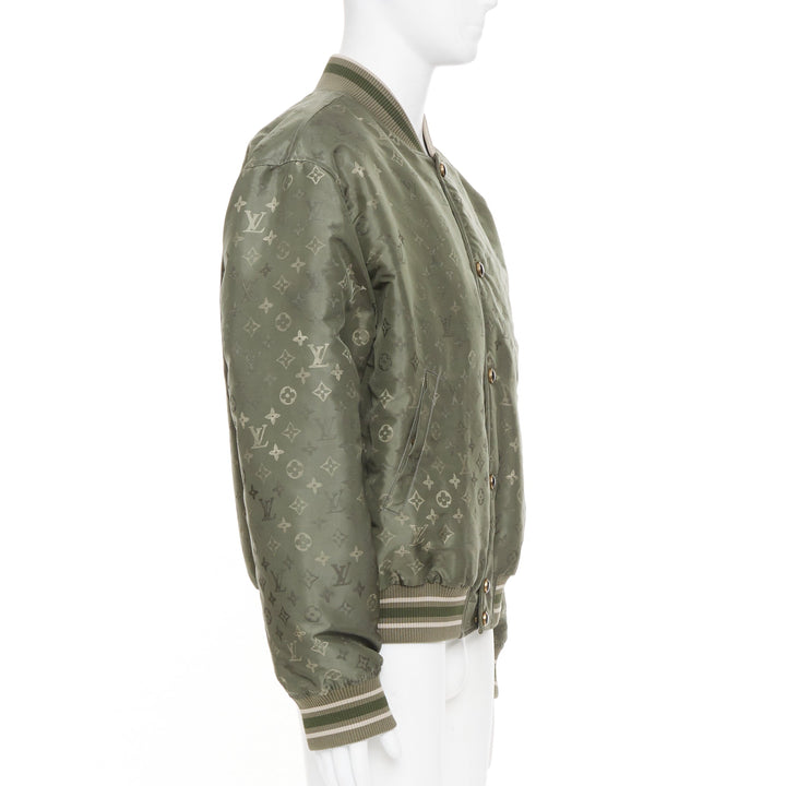 LOUIS VUITTON SS2024 Monogram Bomber technical jacquard bomber jacket FR52 XL