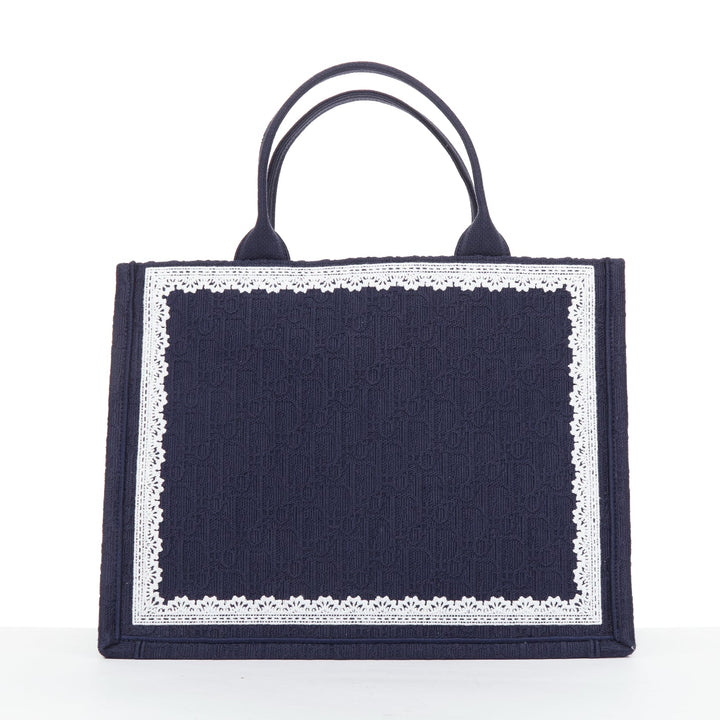 CHRISTIAN DIOR 2026 JW Anderson Medium Book Tote oblique lace Medaillon bag