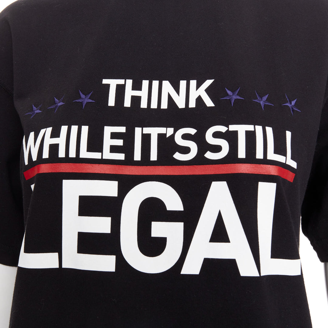 VETEMENTS Limited Edition Global Intelligence Human Rights LEGAL  tshirt XS
