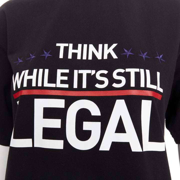 VETEMENTS Limited Edition Global Intelligence Human Rights LEGAL  tshirt XS