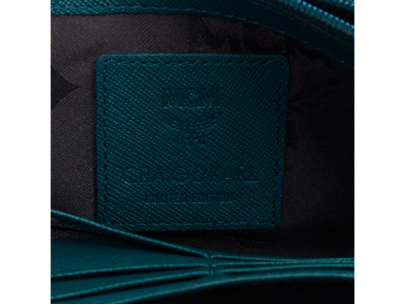 MCM CRAIG KARL 2013 Beyond Snowdome black eye leather zip around long wallet