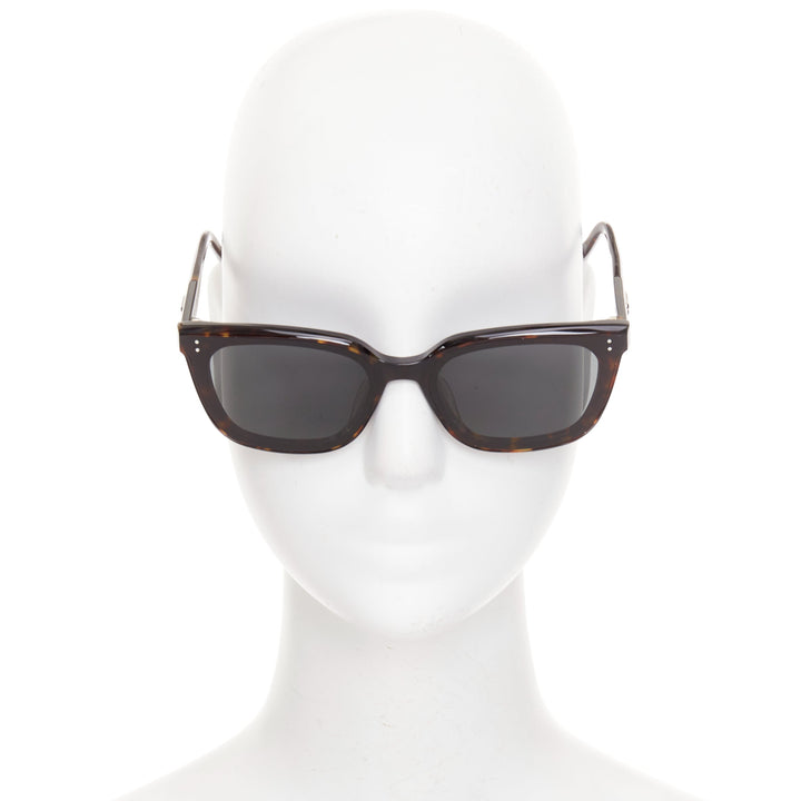 GENTLE MONSTER 2024 Tote T1 brown tortoise acetate  square frame sunglasses