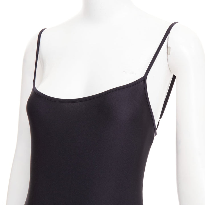 BALENCIAGA Demna 2022 black lycra second skin catsuit FR36 S Kim Kar
