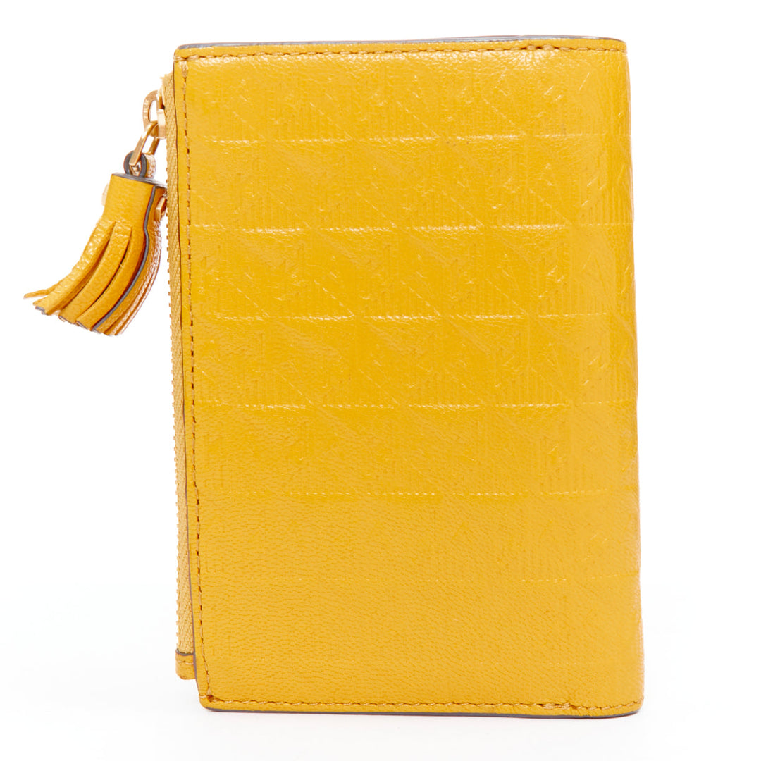 rare ANYA HINDMARCH 2014 Runway Coco Pops embossed leather folding wallet