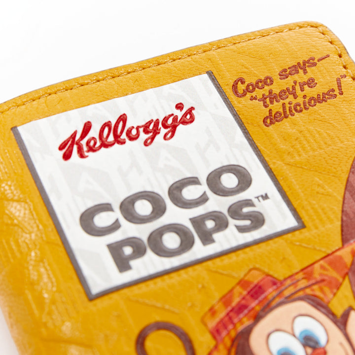 rare ANYA HINDMARCH 2014 Runway Coco Pops embossed leather folding wallet