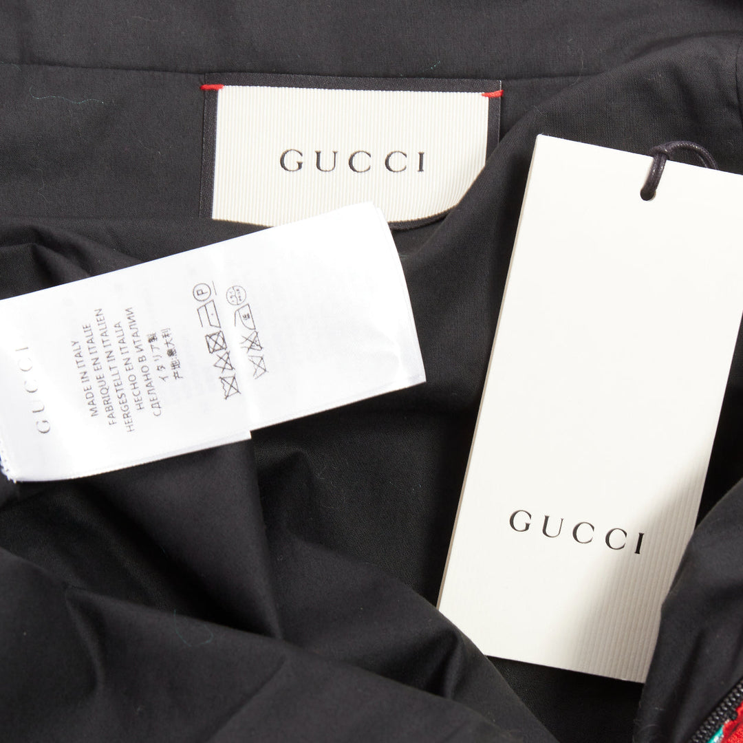 GUCCi 2015 Hibiscus Red Bee jacquard high waist A-line skirt IT40 S