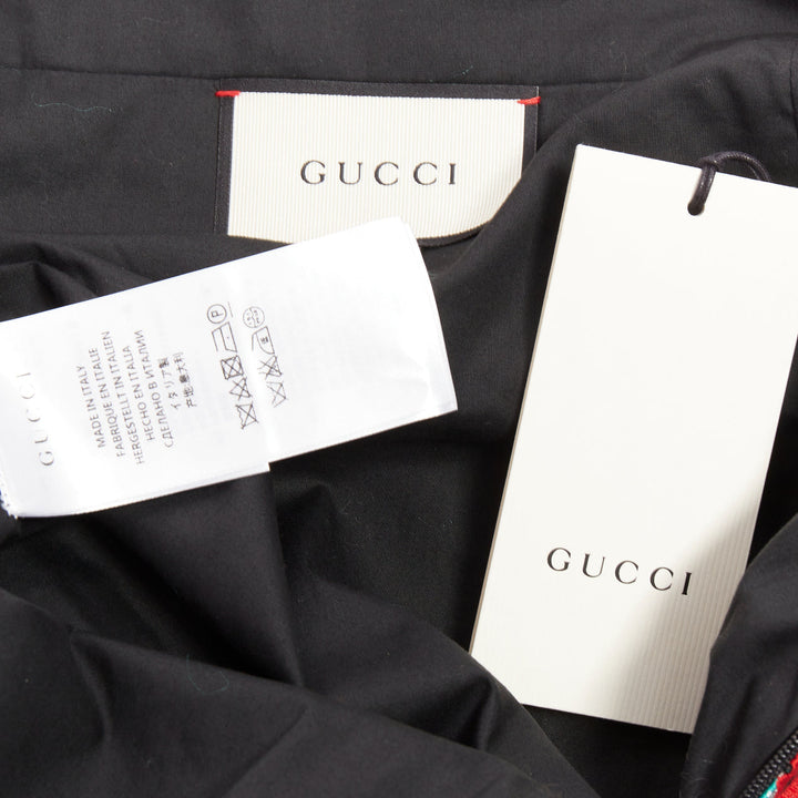 GUCCi 2015 Hibiscus Red Bee jacquard high waist A-line skirt IT40 S