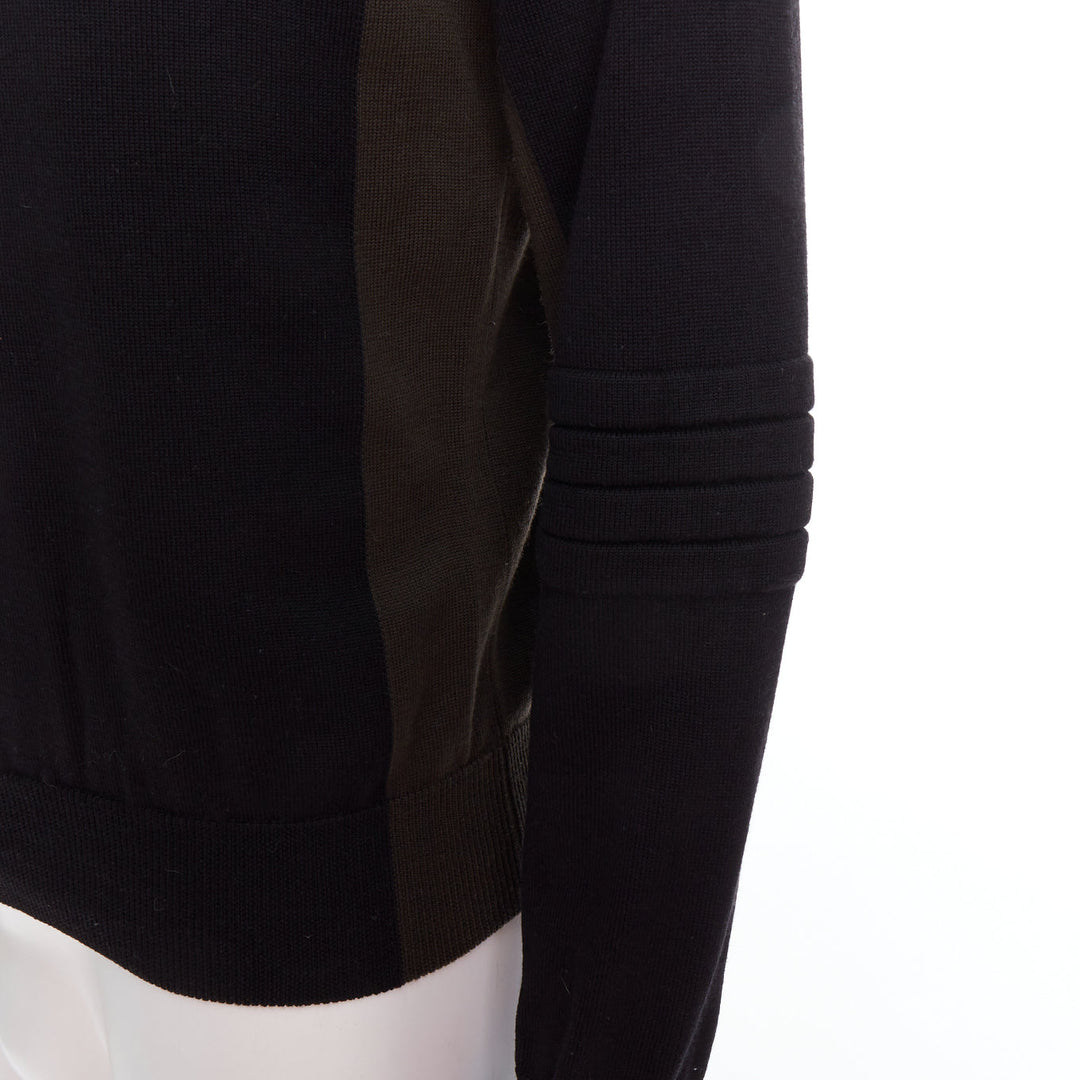 Male mannequin wearing Hermes Black Wool Men Sweater in Size  M | Available at JHROP