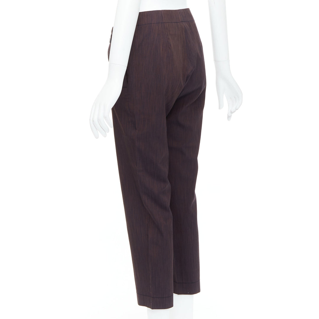 VIVIENNE WESTWOOD Anglomania brown asymmetric foldover harem pants IT40 S