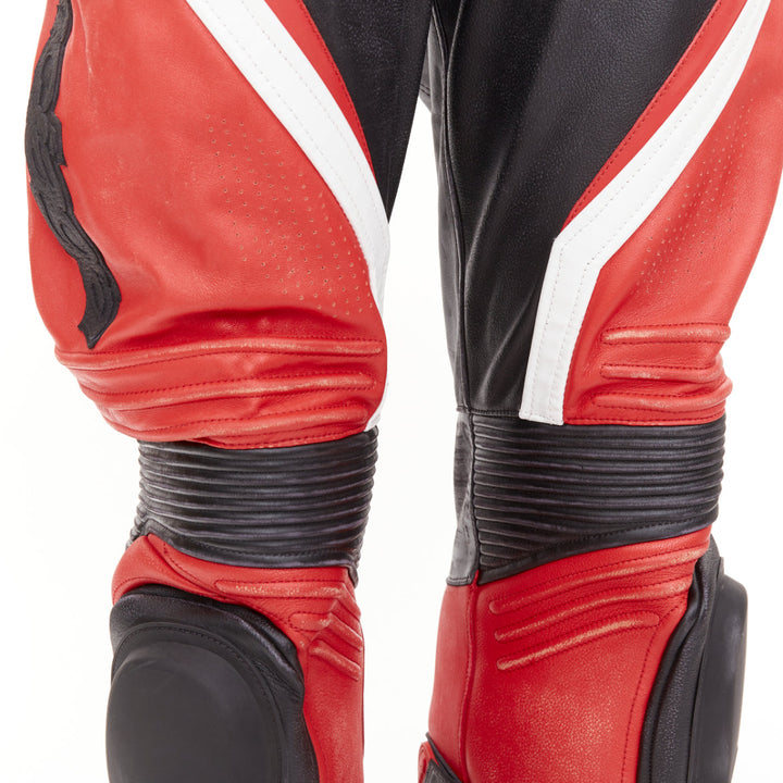 rare BALENCIAGA Demna 2024 Runway Biker Pantashoes black red motocross boot EU41
