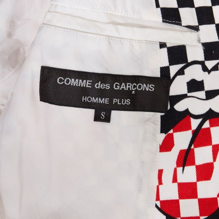 runway COMME DES GARCONS HOMME PLUS SS2006 Rolling Stones lips blazer jacket S