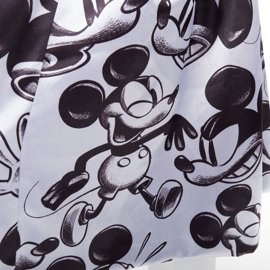 COMME DES GARCONS  2020 DISNEY Mickey Mouse silver suspender skirt pinafore S