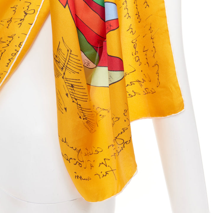 HERMES Della Cavalleria Favolosa 140 Virginie Jamin Split Pegasus silk scarf