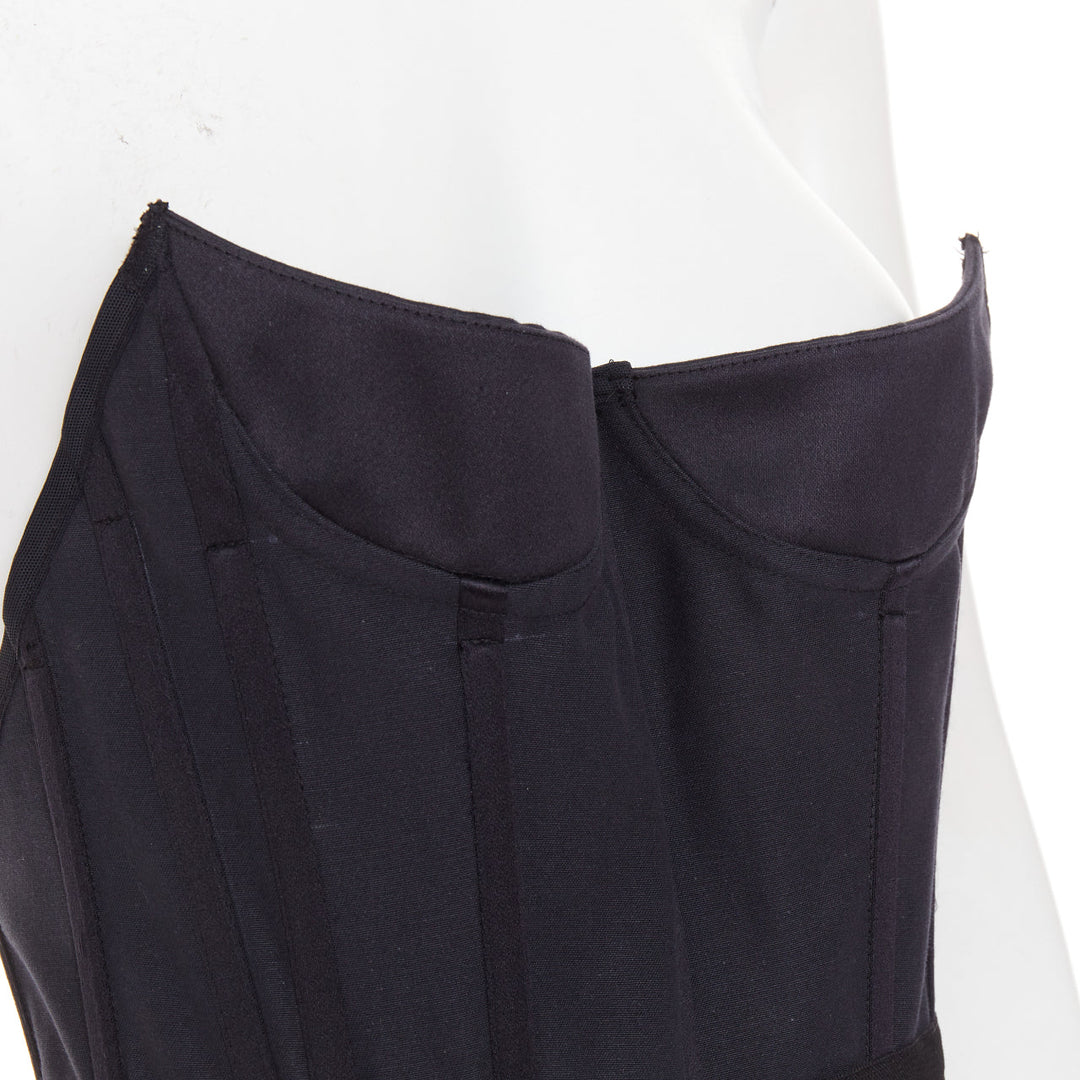 ALEXANDRE VAUTHIER angular bustline padded hip boned corset bodysuit