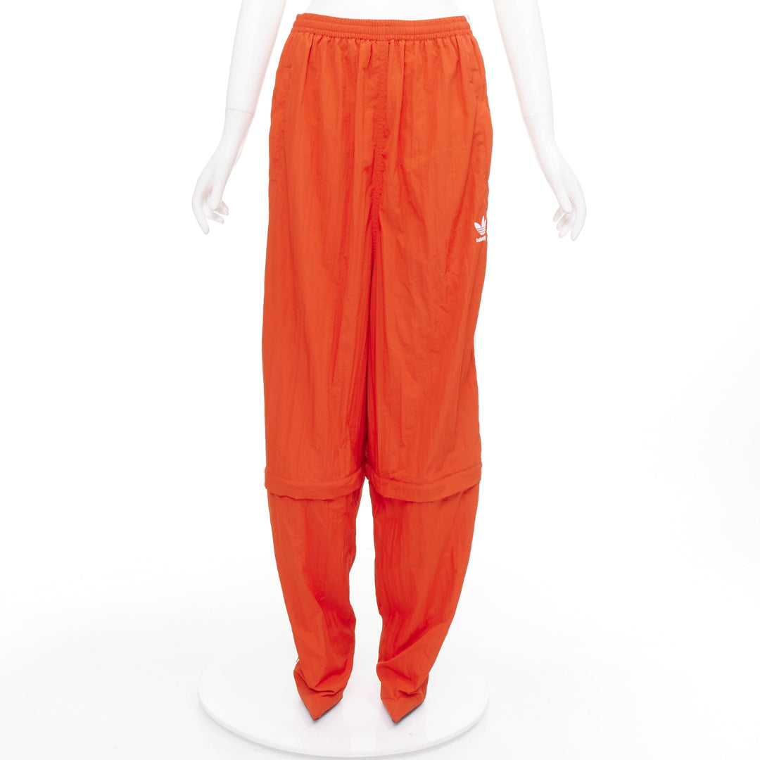 rare BALENCIAGA ADIDAS Demna 2022 Runway Pantashoe Jogginghose red heels EU38