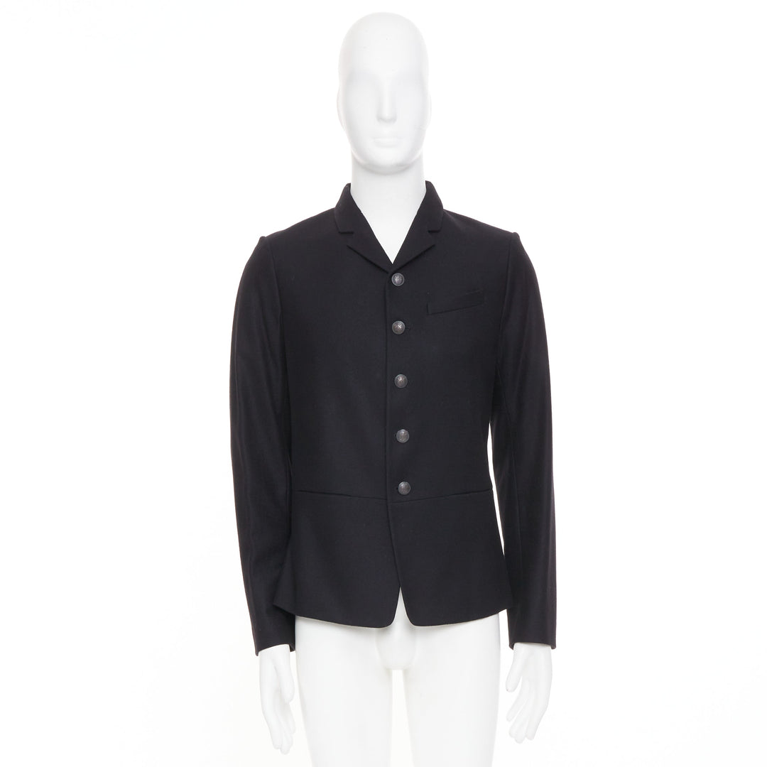 NEIL BARRETT high break notch lapel five button slim wool blazer jacket EU46