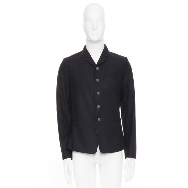 NEIL BARRETT high break notch lapel five button slim wool blazer jacket EU46