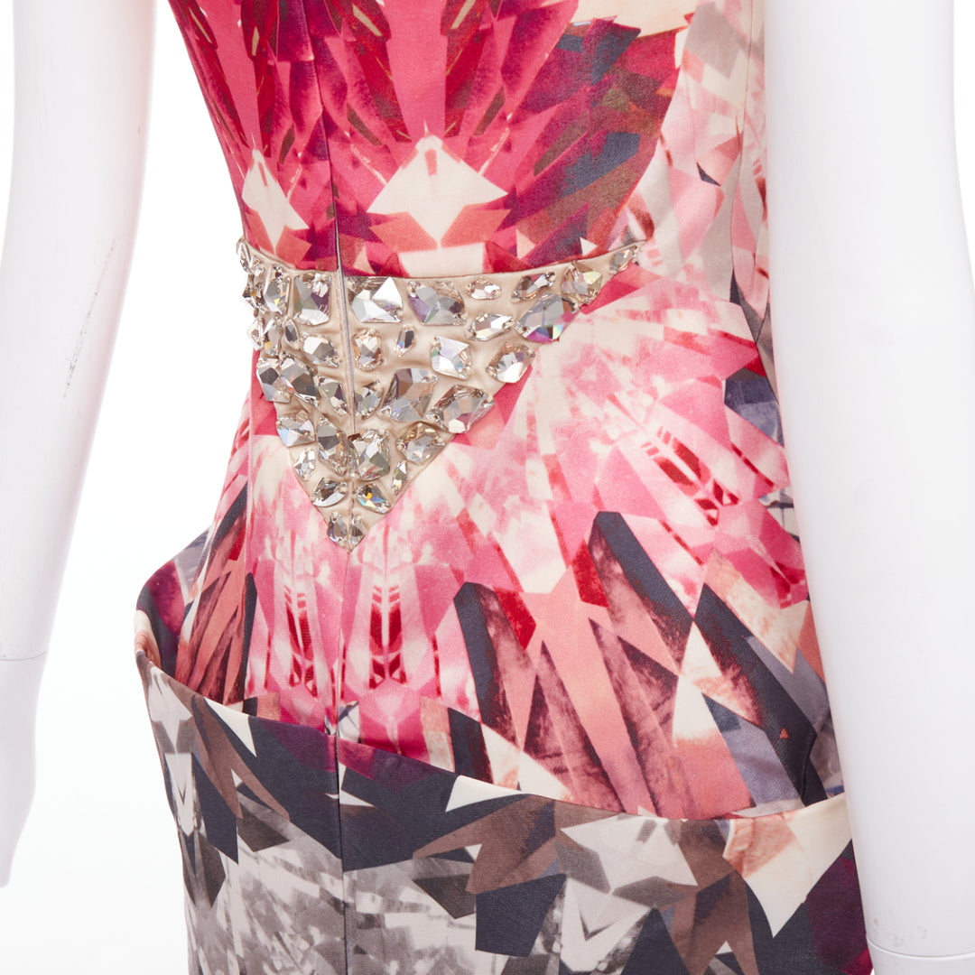 ALEXANDER MCQUEEN 2009 Natural Distinction Kaleidoscope crystal dress IT40 S