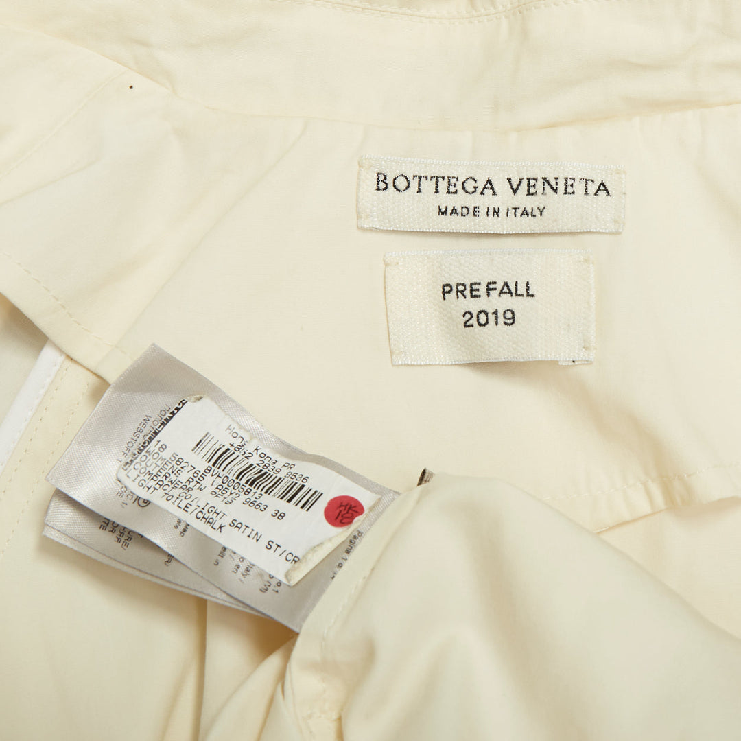 BOTTEGA VENETA 2020 Daniel Lee beige cotton blend belted trench coat IT38 XS