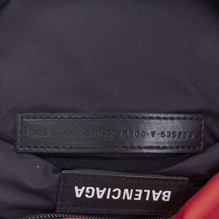 BALENCIAGA Explorer Double Pack Sharp WFP red white crossbody waist bag