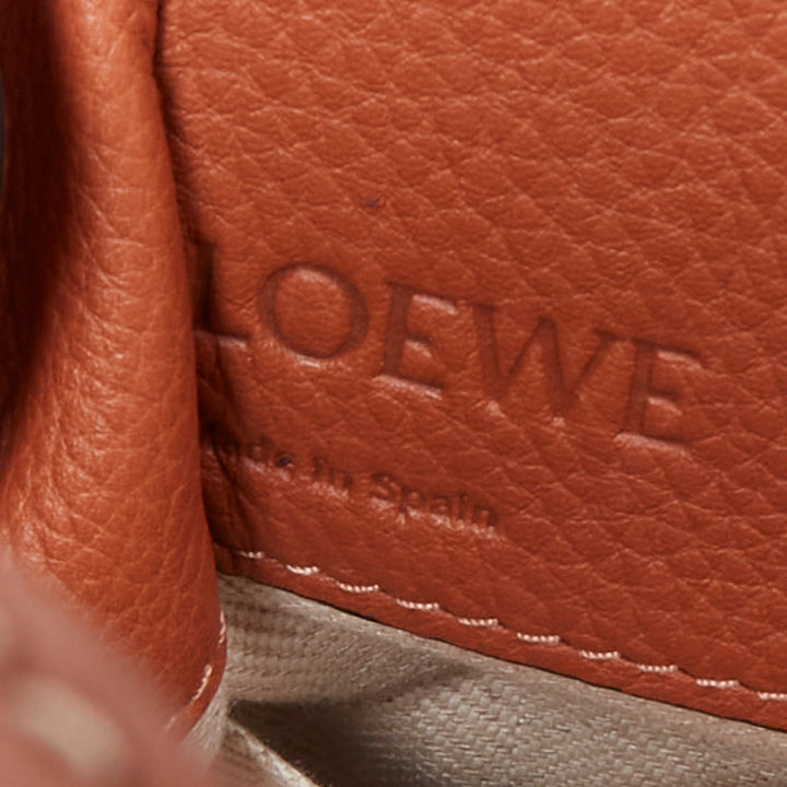 LOEWE 2019 William de Morgan Hammock Mini tan floral needlepoint embroidered bag