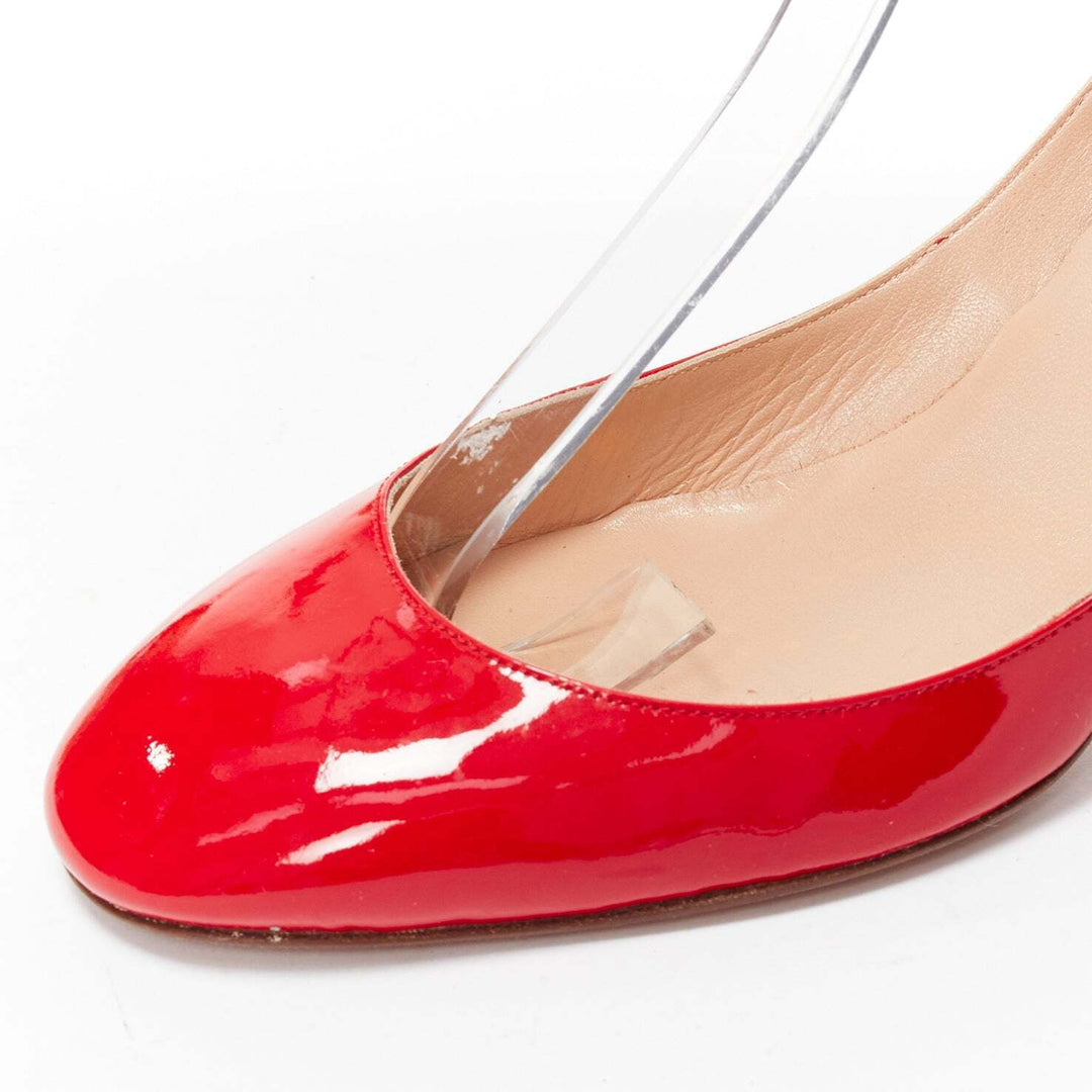 VALENTINO Tango 60 red patent leather Maryjane pumps EU38.5