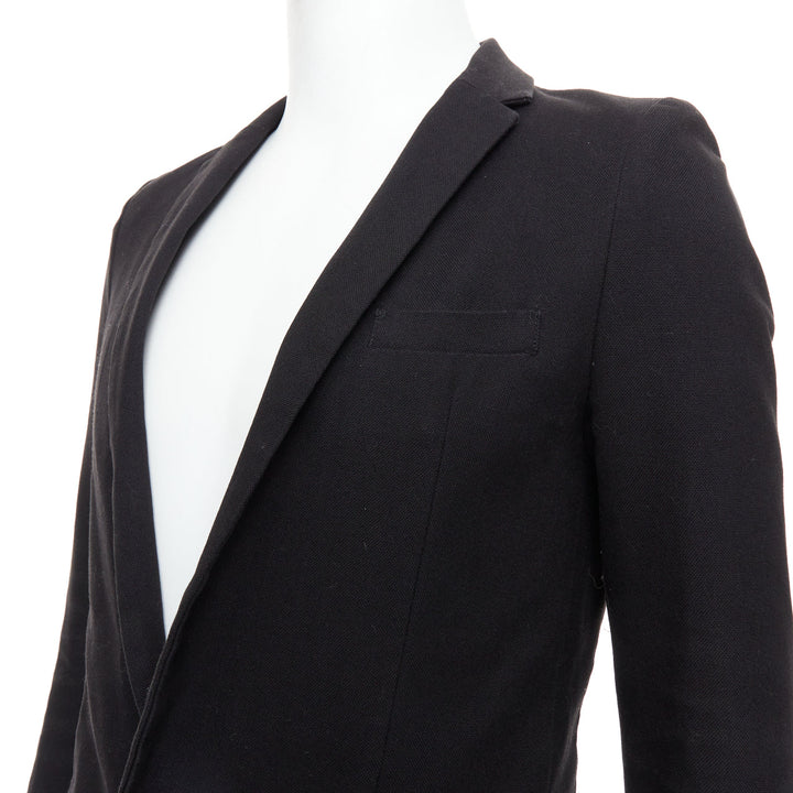 COSMIC WONDER Light Source 1 black cotton blend fitted blazer US4 M