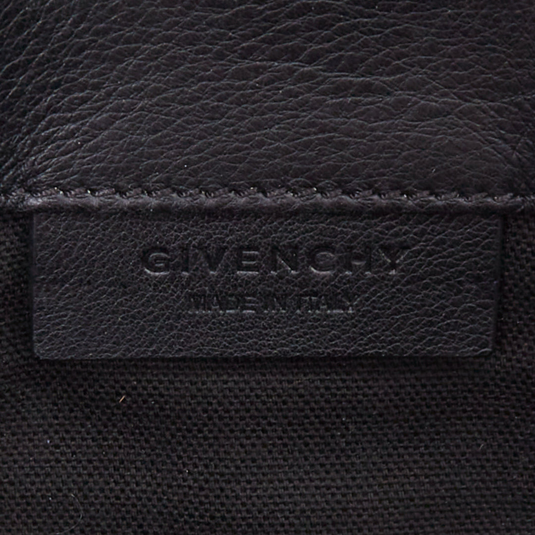 GIVENCHY Antigona Envelope blue striped elaphe scaled leather flap clutch bag