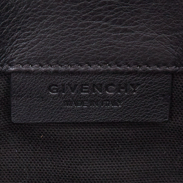 GIVENCHY Antigona Envelope blue striped elaphe scaled leather flap clutch bag