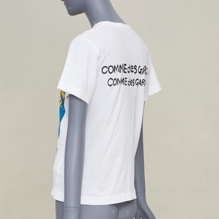 COMME DES GARCONS 2014 Disney Silly Symphony blue yellow graphic jersey tshirt S