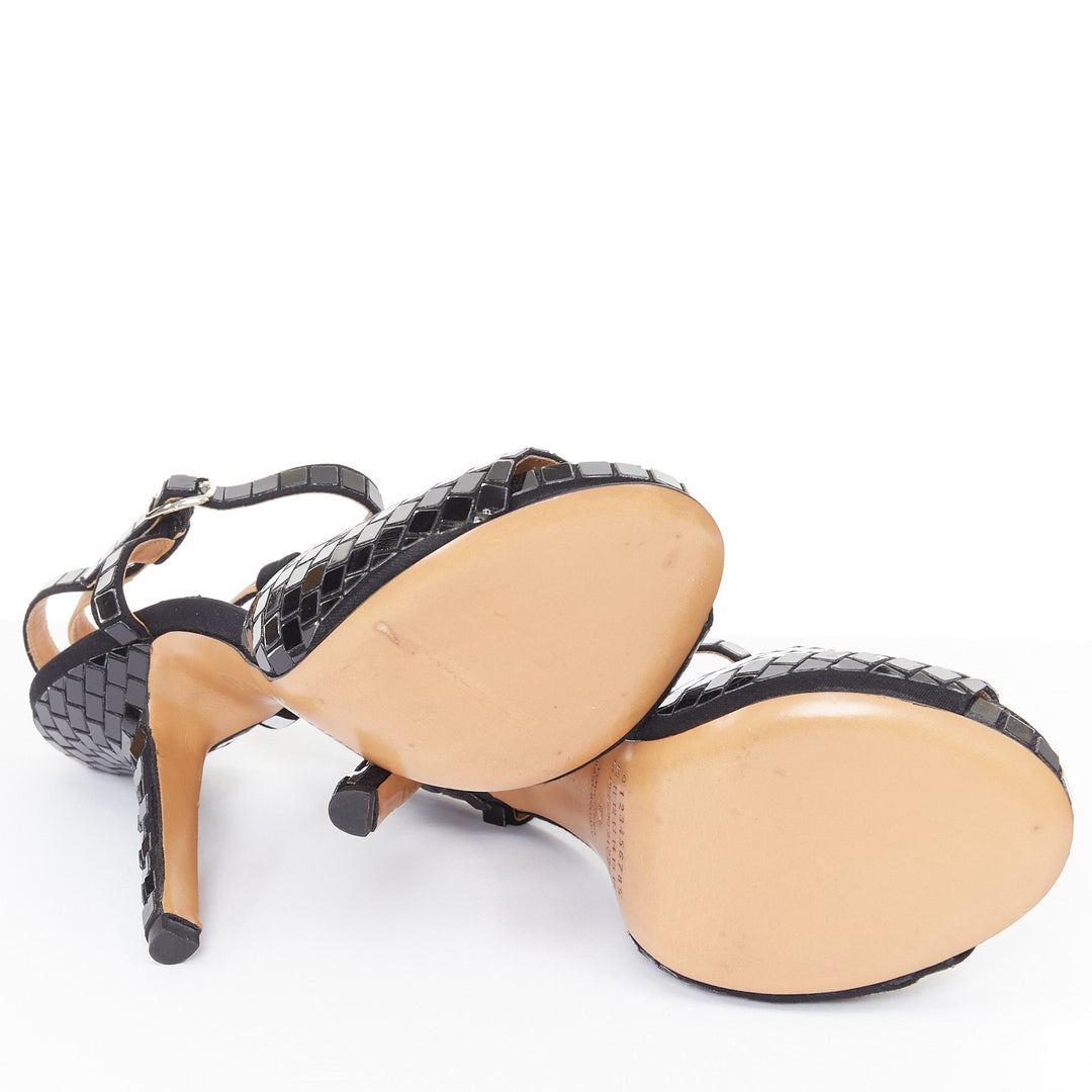 rare MAISON MARGIELA 2009 Runway Disco Ball mosaic tile sandals EU36