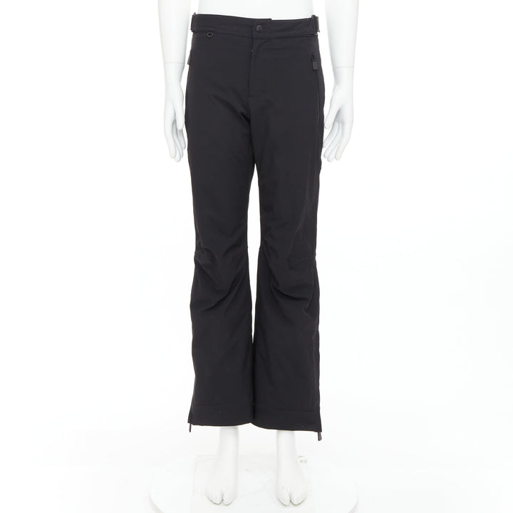 MONCLER Grenoble Pantaloni Da Sci black nylon flare ski pants S